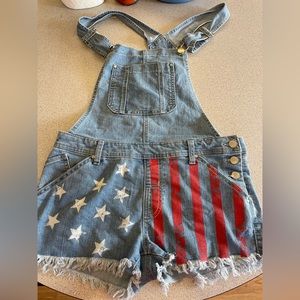 American Flag Overalls
